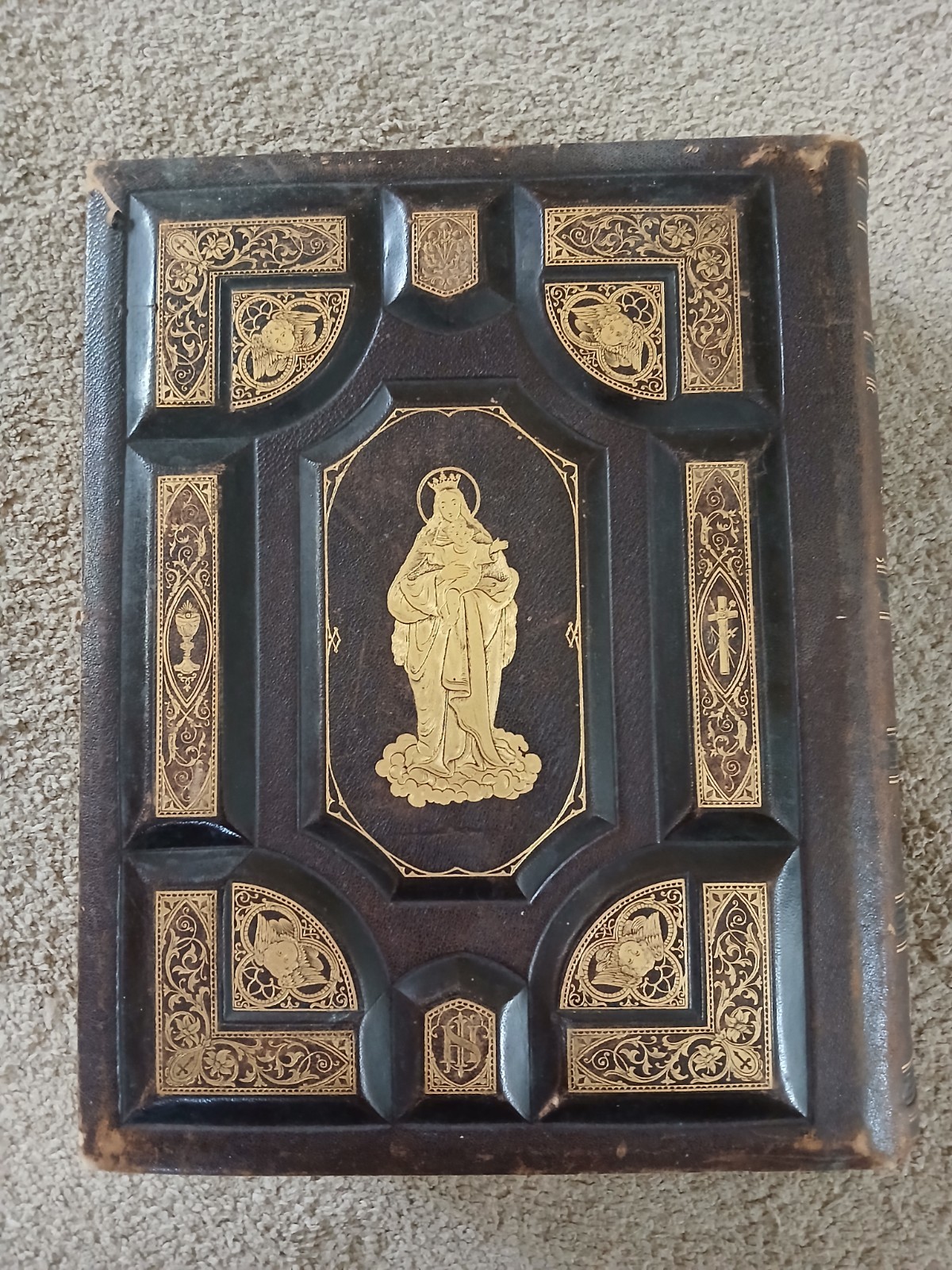 The Life of our Lord and Saviour JESUS CHRIST Leather & gilt 1879 Benziger Bros.