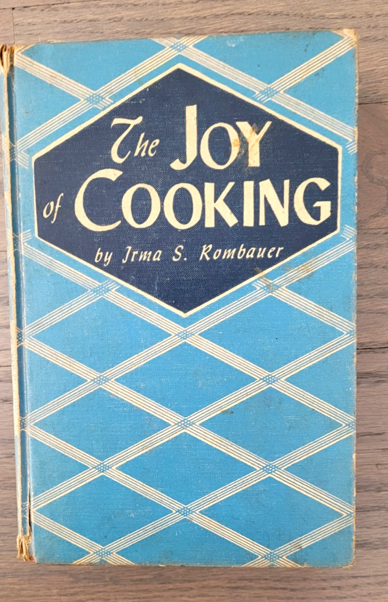 The Joy Of Cooking Irma S. Rombauer 1946 Cookbook Blue Hardcover
