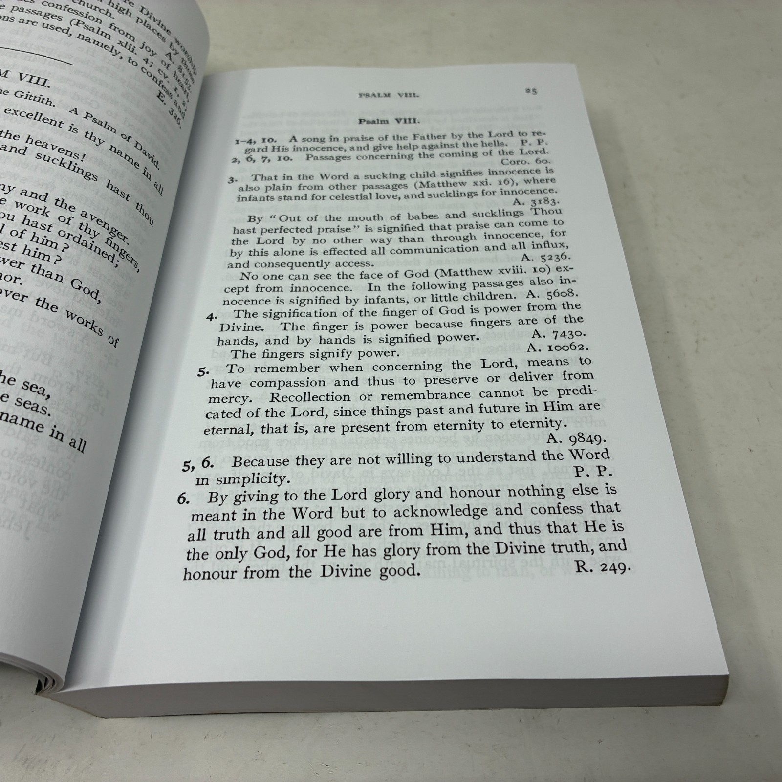 EMANUEL SWEDENBORG: Commentary on Psalms (a compilation/concordance/index)
