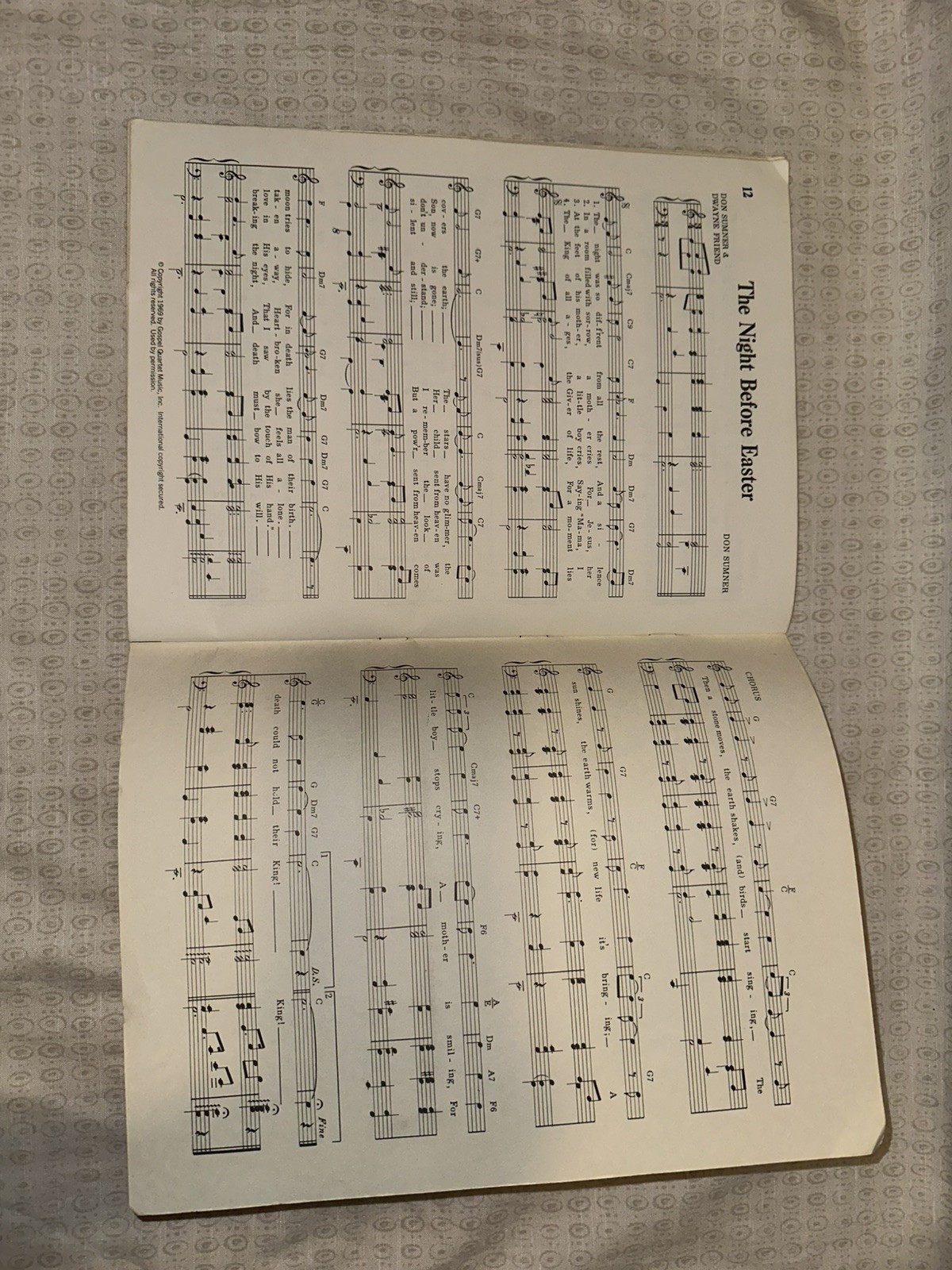 Gospel Hits of the 70s SC 1971 Song Sheet Music Book John T Benson Vintage