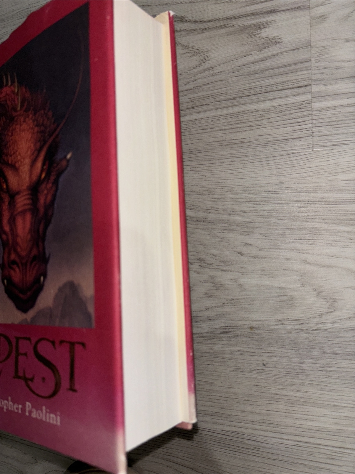 CHRISTOPHER PAOLINI SIGNED ELDEST HARD COVER BOOK FIRST EDITION FIRST STATE MINT