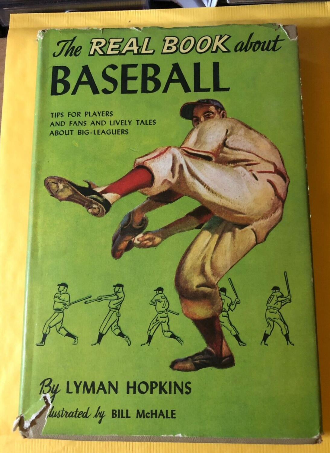 The REAL BOOK about BASEBALL ? Lyman Hopkins 1958 Garden City HCDJ Book Club Ed