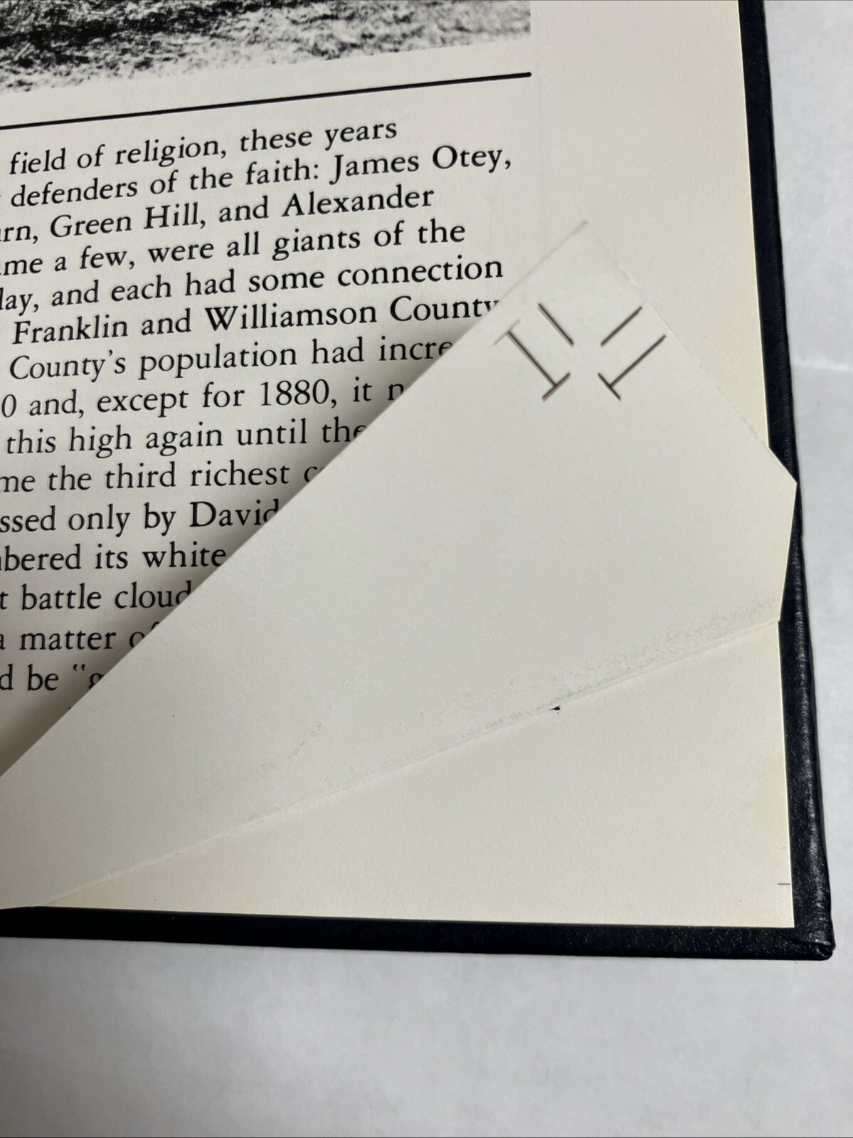 SIGNED NUMBERED 1658 Williamson County Pictorial History Crutchfield (HC, 1980)