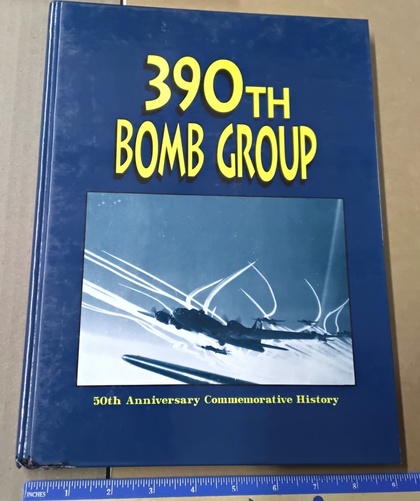 390th Bomb Group Bombardment History WWII book Veteran Bio Roster 50th Annivers