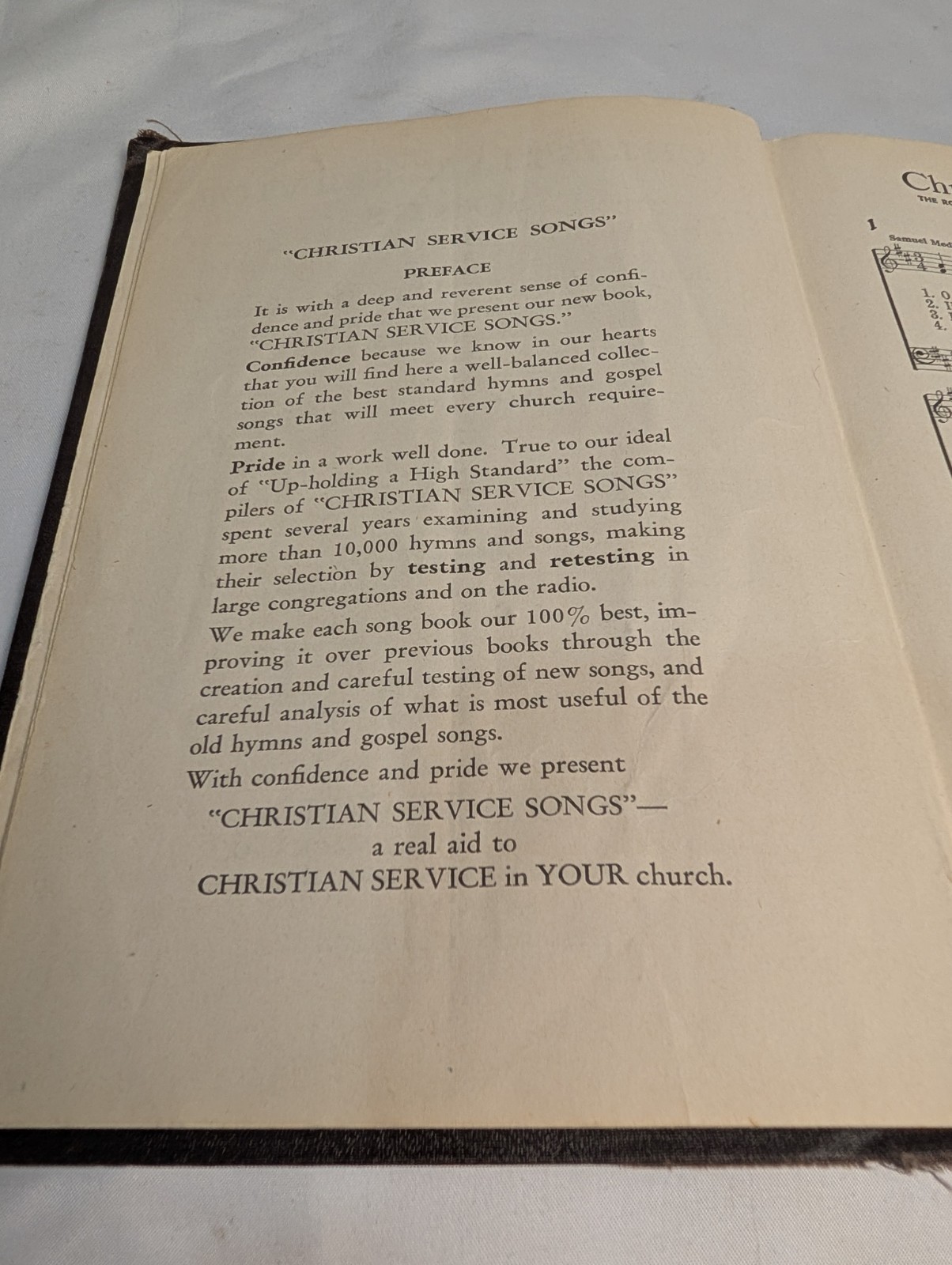 1939 Christian Service Songs Hymnal Rodeheaver Hall-Mack Co Hardcover