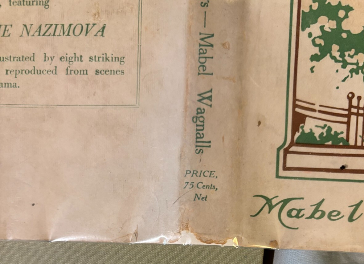 Revelation movie tie-in DJ + stills VG 1919 Madame Nazimova