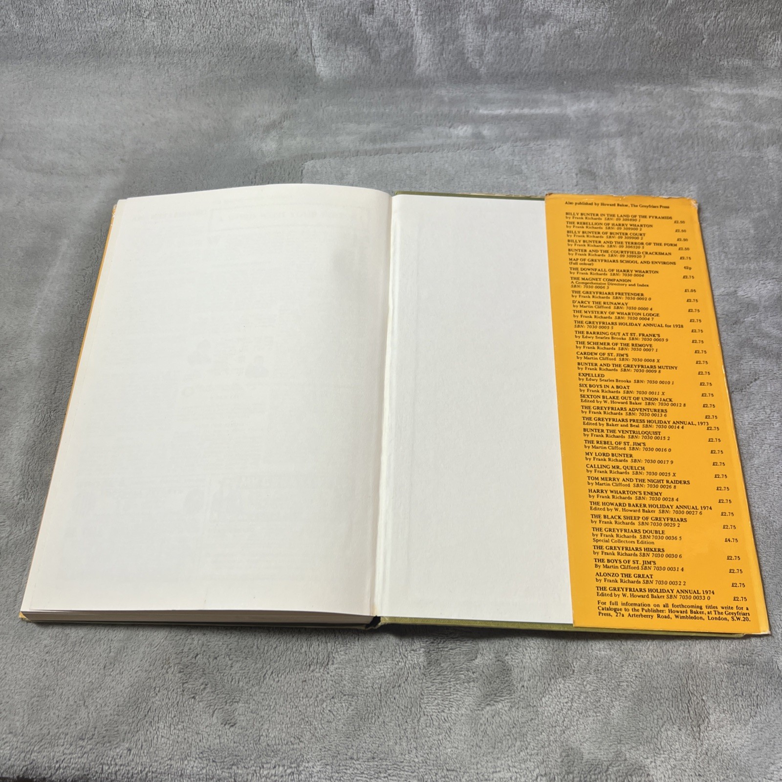 Frank Richards – The Tyrant Of Greyfriars ,Billy Bunter -Howard Baker Vol 21 c11