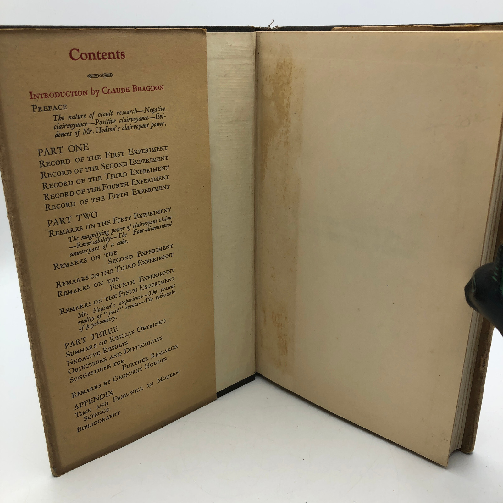 Some Experiments in Four-Dimensional Vision – Geoffrey Hodson 1933 1st Ed w/DJ
