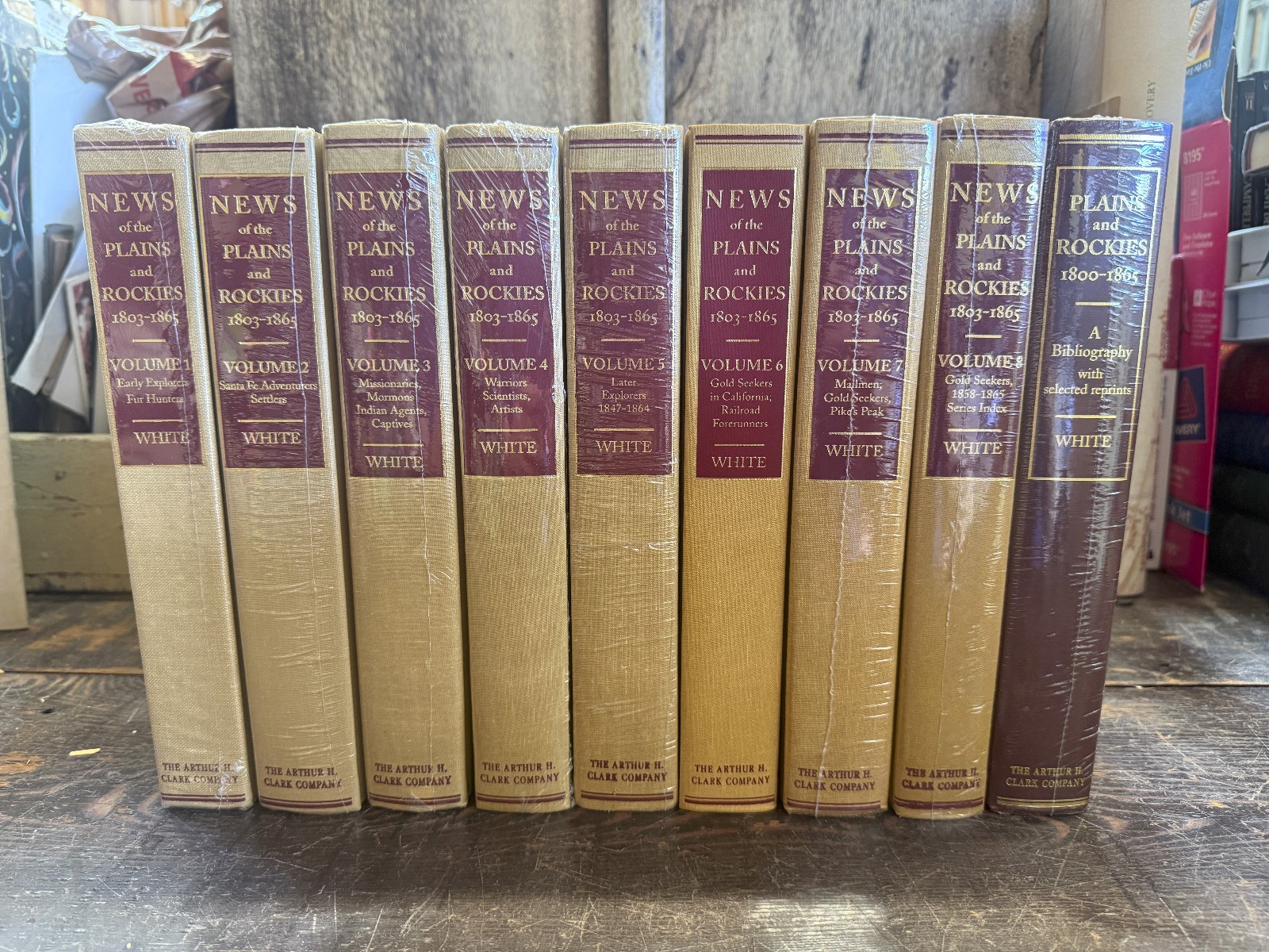 A.H. Clark – News of the Plains and Rockies 1803-1865 – 9 volume complete NEW!!!