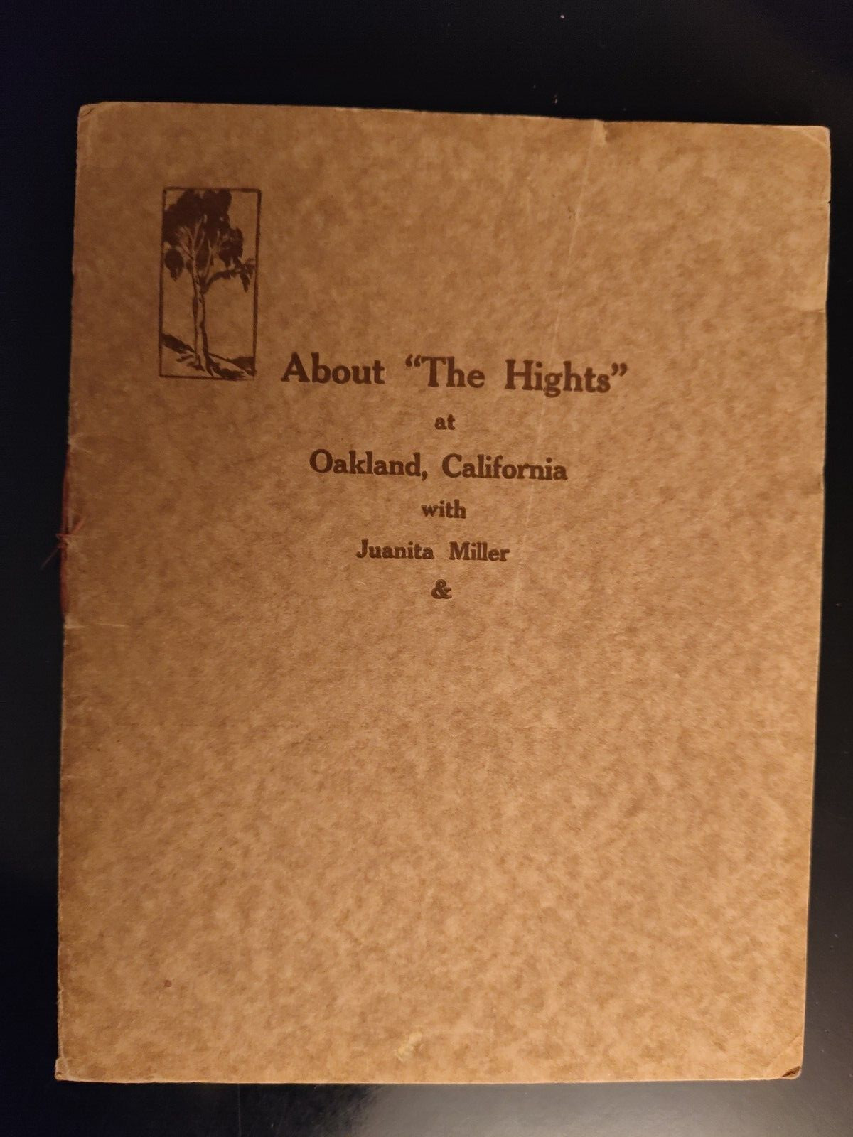 About the Hights at Oakland California with Juanita Miller 1917 SC Wraps Scarce