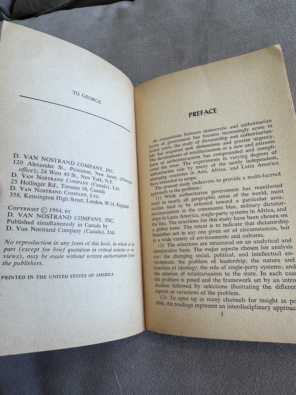 Dictatorship and Totalitarianism Betty Brand Burch D. Van Nostrand