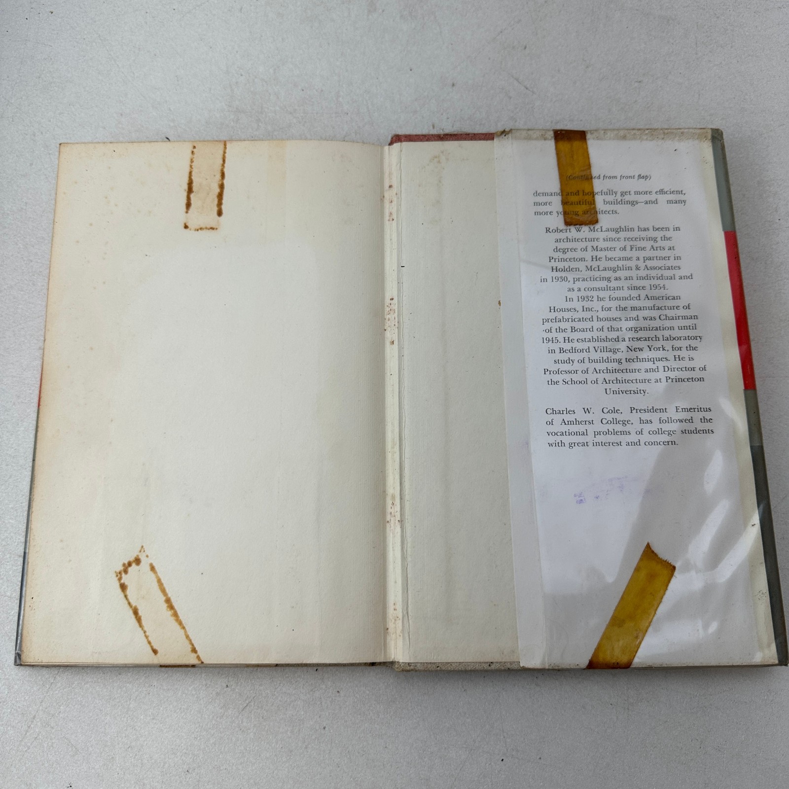 Architect Creating Man’s Environment Robert McLaughlin HC DJ 1962 Ex Library