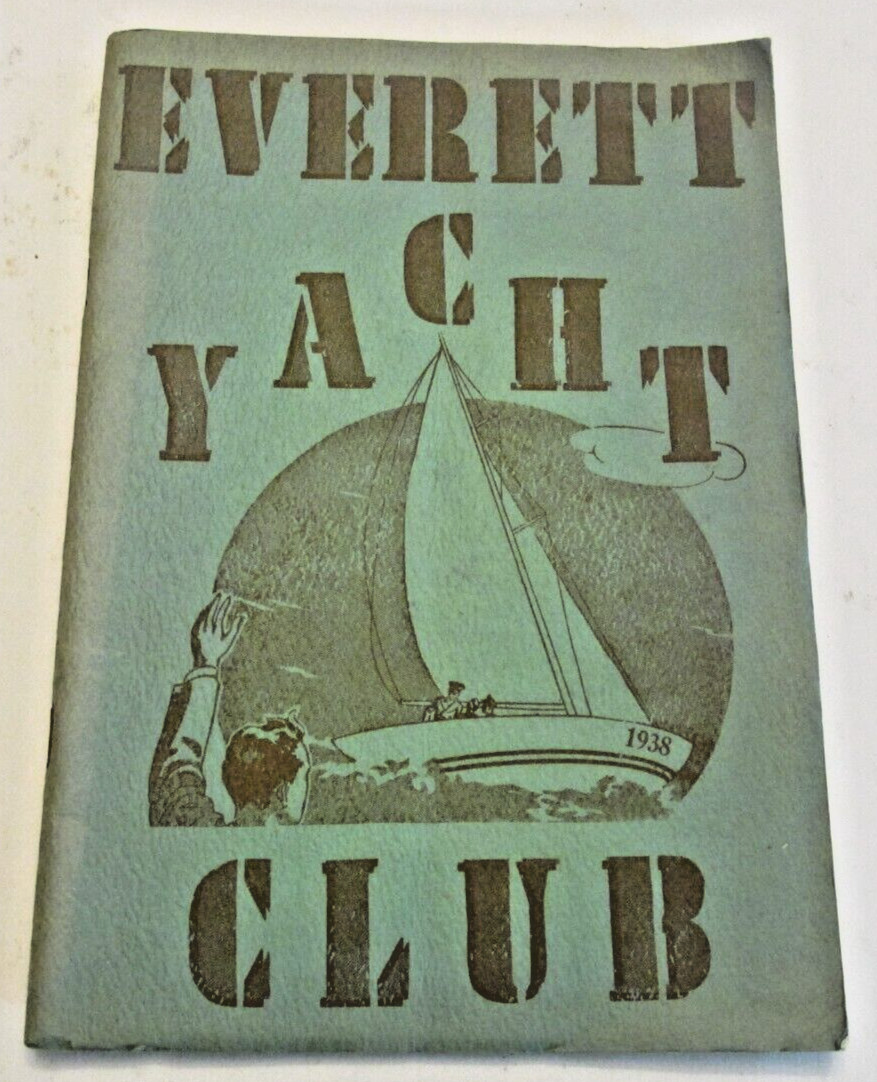 VTG 1938 Everett WA Yacht Club Program Photos Coast Guard Officers Owners Ad
