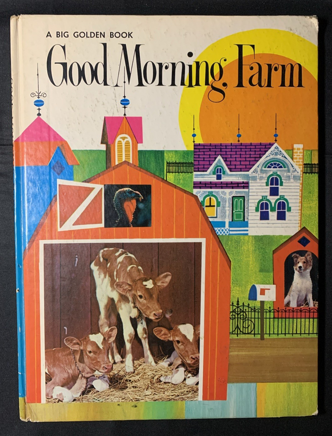 Vintage ‚Good Morning Farm‘ Big Golden Book Betty Wright 1st Printing 1971 VG