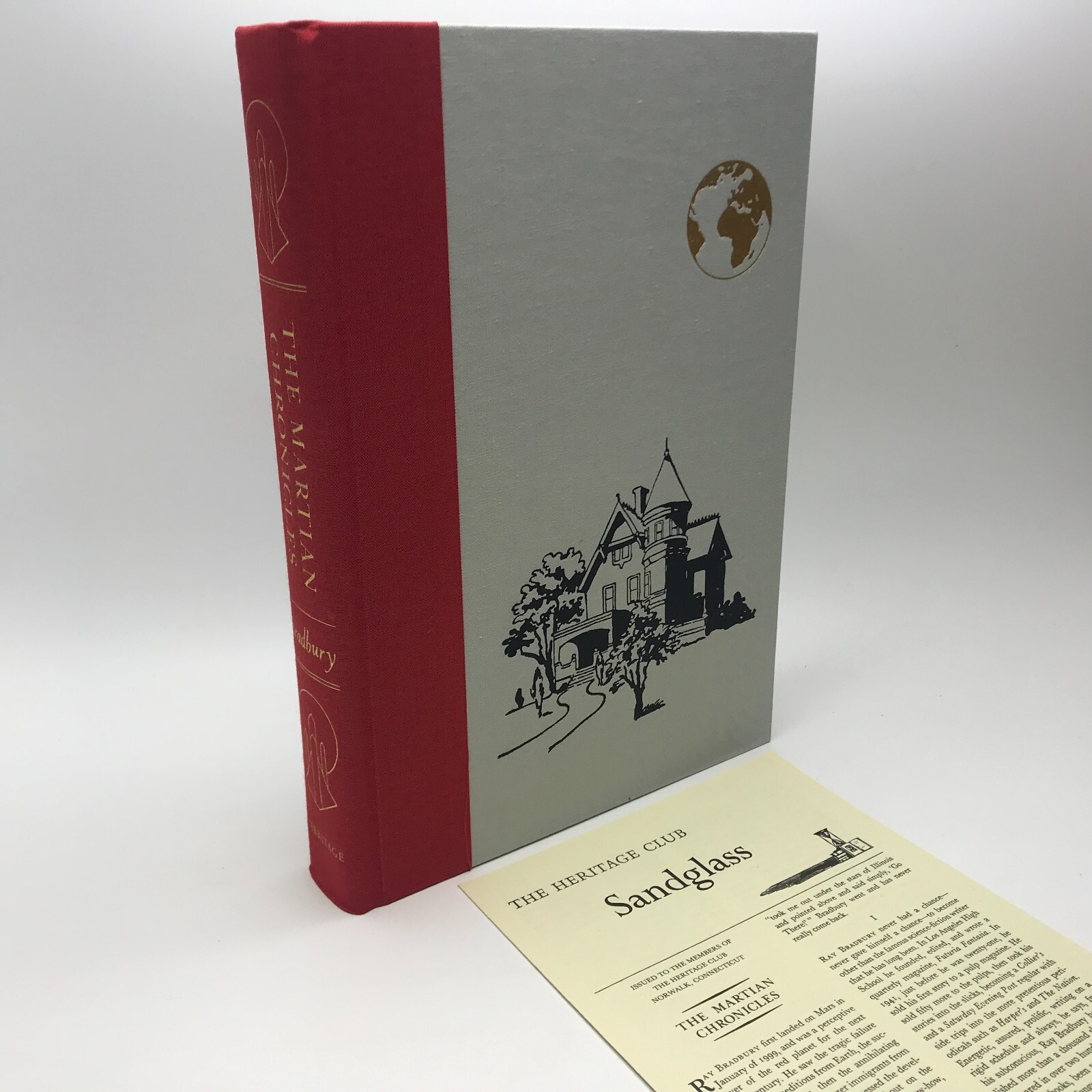 SIGNED (Bookplate) Martian Chronicles by Ray Bradbury Hardcover Heritage Press
