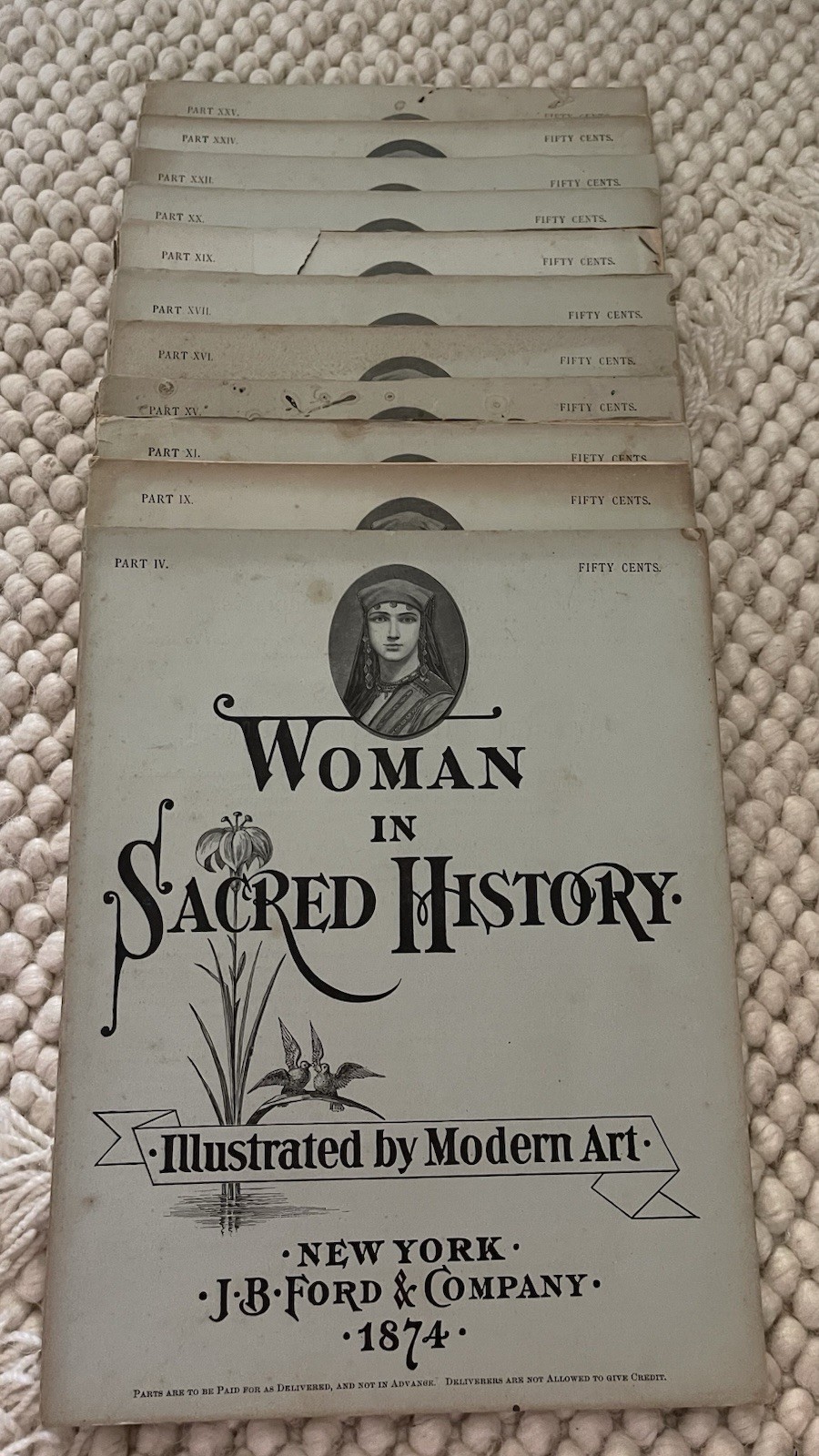 Woman in Sacred History Edward H. Knight Illustrated Softcover J.B. Ford 1874