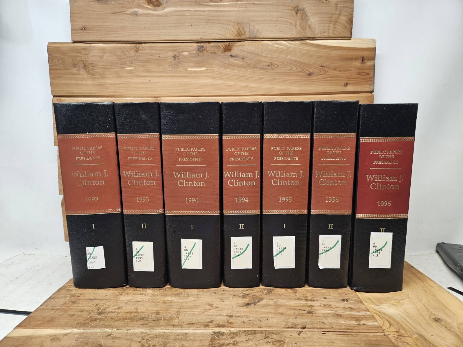 7v Public Papers Of The Presidents William J. Clinton 1993-1996 1st Term
