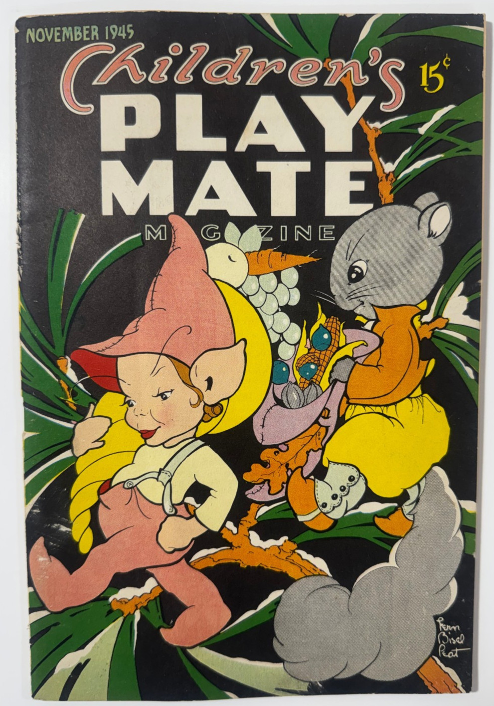 Children’s Play Mate Magazine November 1945 Fern Bisel Peat Paper Dolls