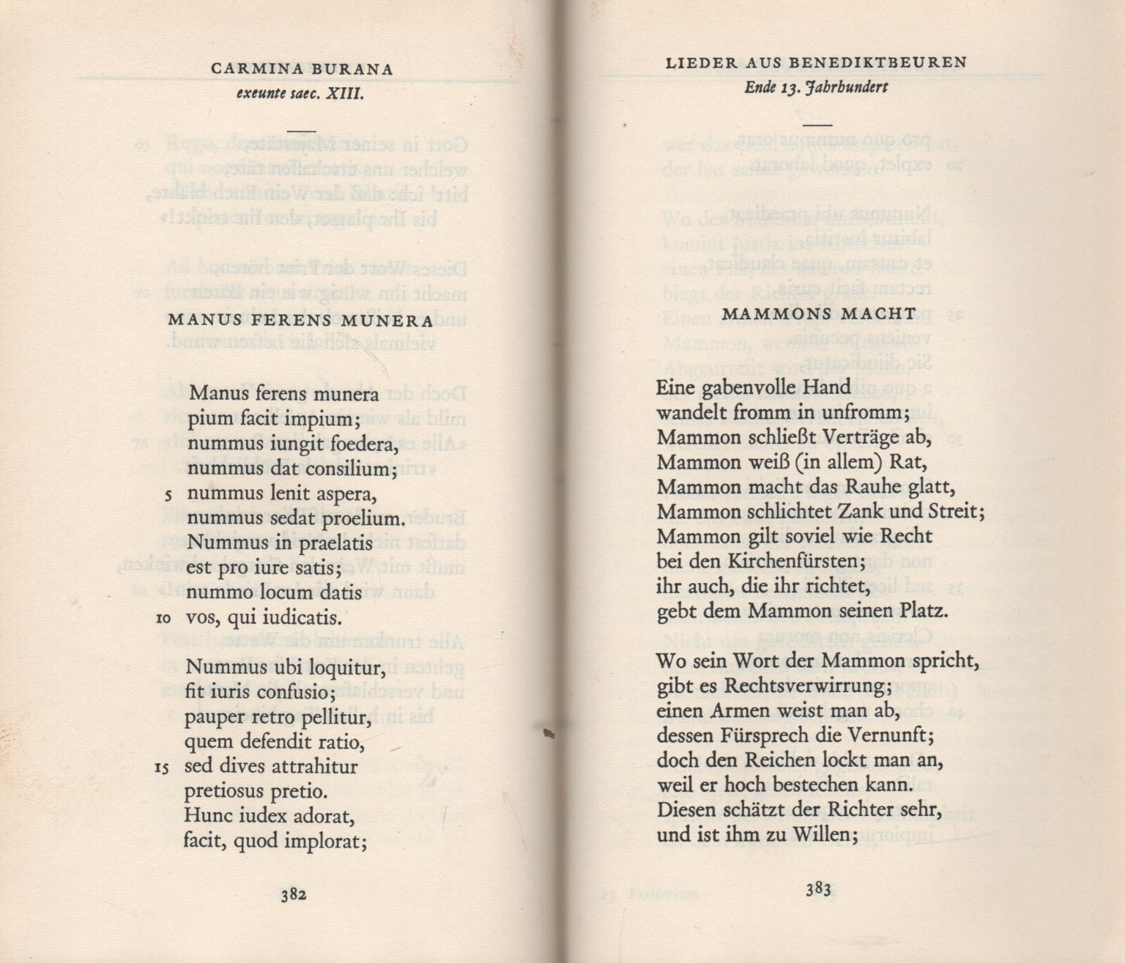 (Manesse) Psalterium profanum (Latin-German) 1962