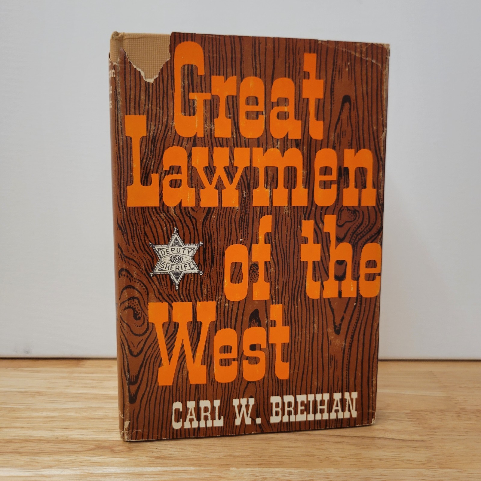 Great Lawmen of the West Carl Breihan 1963 Hardcover Bonanza DJ Signed Andrew J