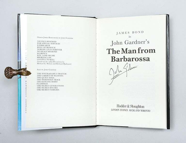 John GARDNER / The Man from Barbarossa James Bond series Signed 1st Edition