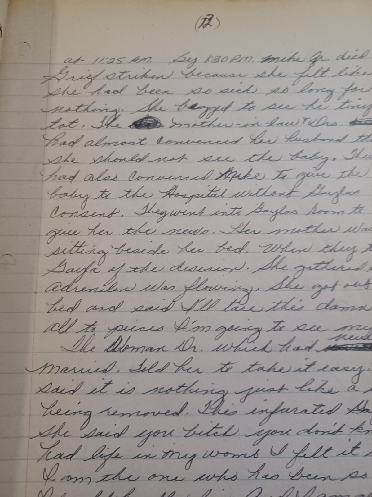 19 Page Manuscript, Memoir / Story of a poor Georgia family, Atchison, 1980s