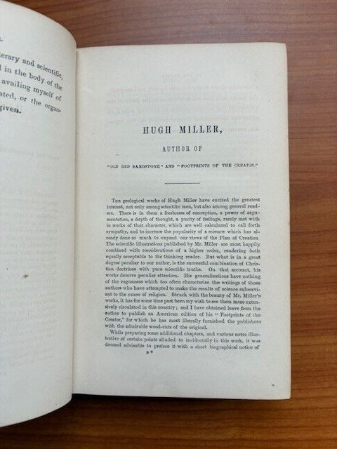 1860 *Foot-prints of the creator or asterolepsis of stromness* H Miller HC VG