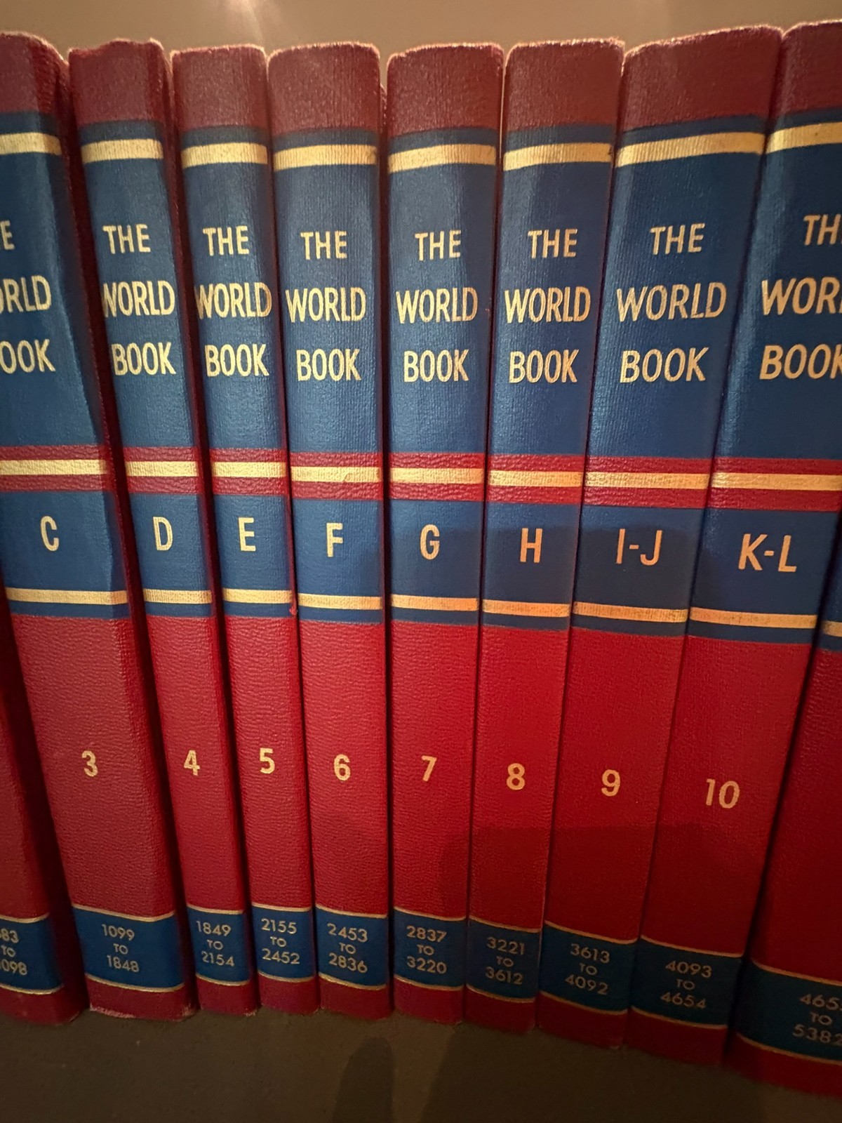 Vintage 1958 The World Book Encyclopedia 19-Volume Set w/Reading and Study Guide