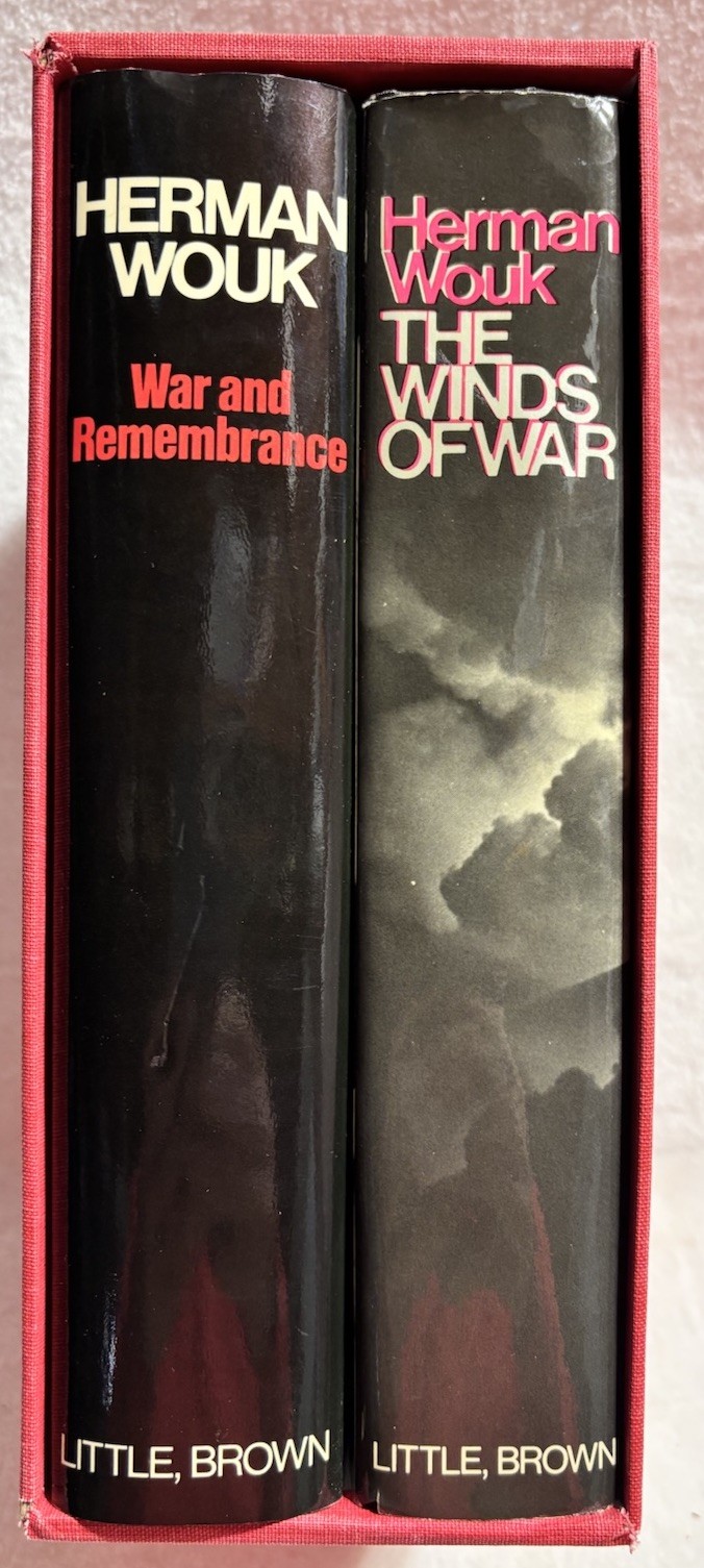 Herman Wouk The Winds of War & War and Remembrance set HC DJ BC 1970s WWII VTG