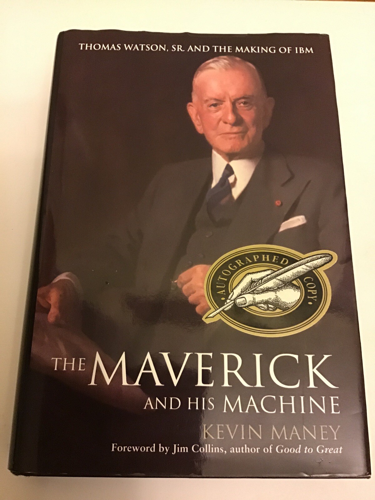 the maverick And His Machine By Kevin Maney. 1St Edition.Autographed Copy.