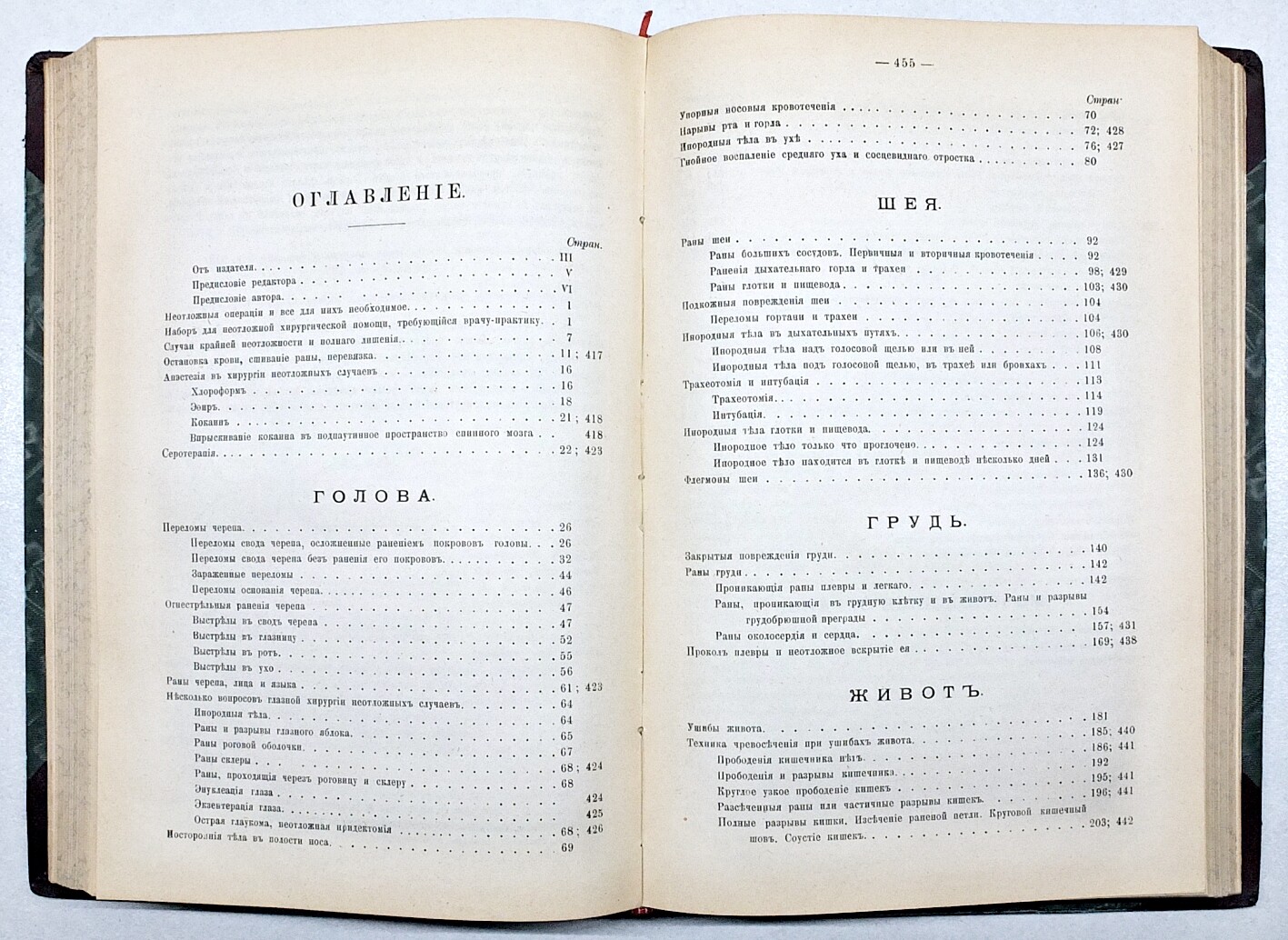 1902 RUSSIA Felix Lejart SURGICAL CARE IN EMERGENCY CASES with 344 Pictures RARE