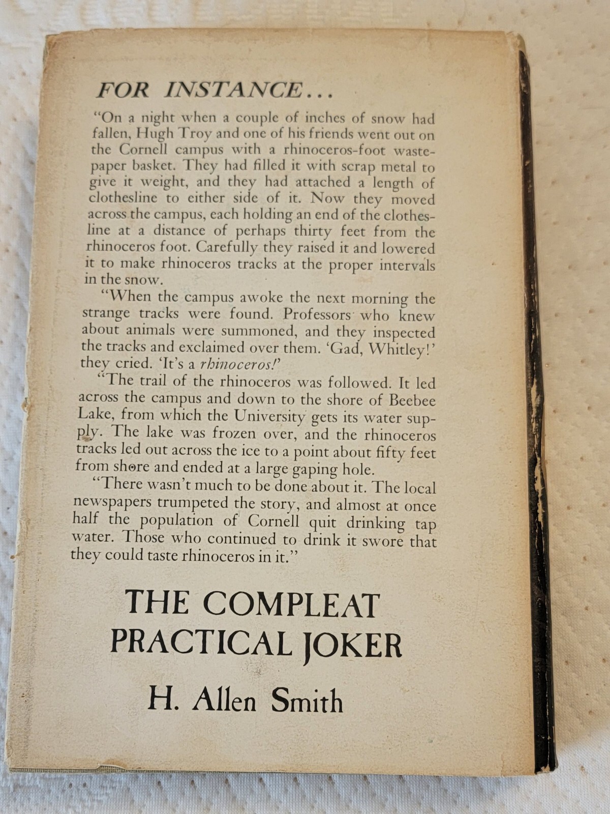 The Compleat Practical Joker 1st Edition 1953 Hardcover by H. Allen Smith