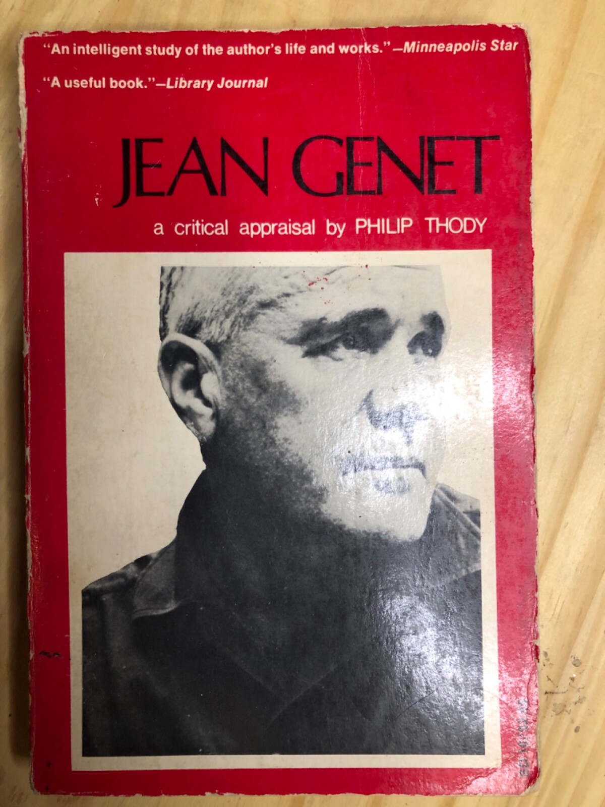 Jean Genet : A study of his novels and plays by Philip Thody 1969
