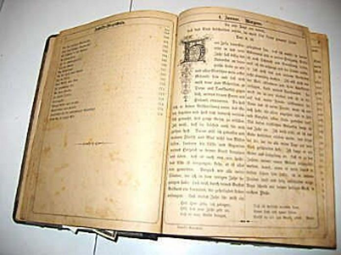 Old Book From 1892 Morning + Evening Devotions Religion