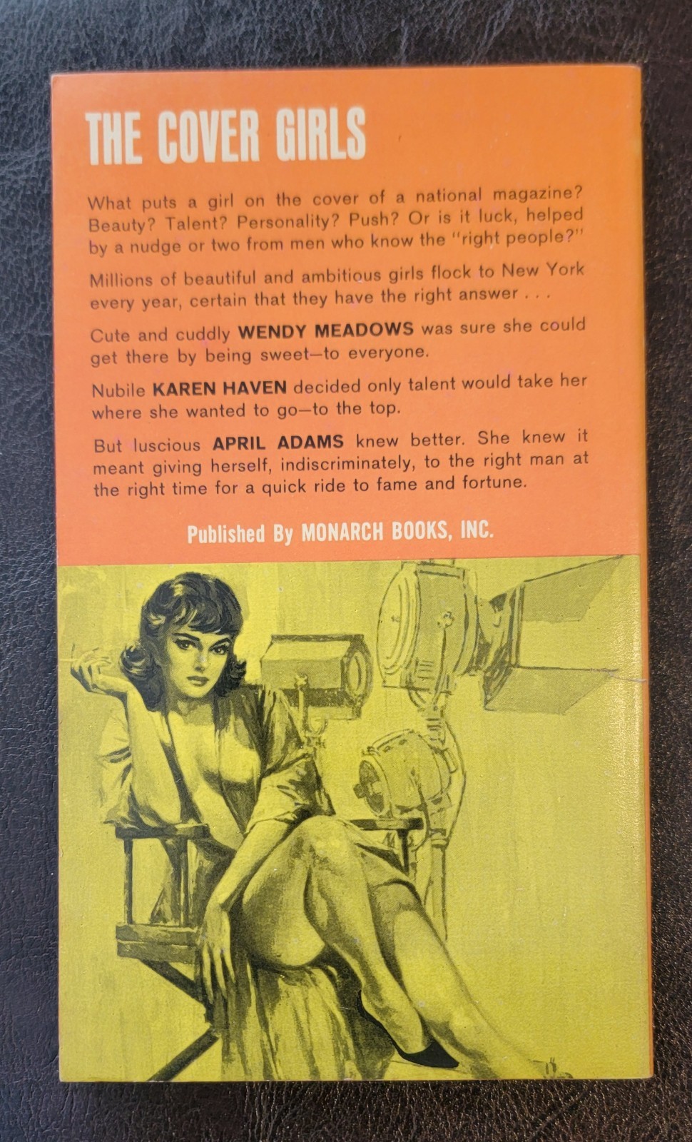 The Cover Girls Paul Daniels Monarch 254 PBO 1962 Vintage Pulp Harry Schaare GGA