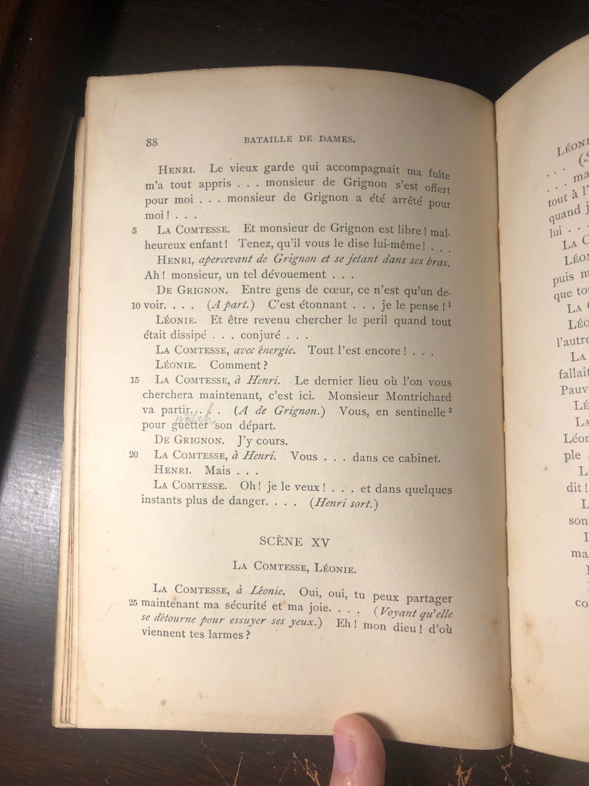 ANTIQUE / Bataille de Dames – Scribe & Legouvé / French Drama / 1896