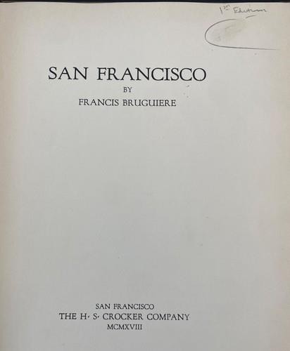 SAN FRANCISCO by Francis Bruguiere 1918 Chinatown, Downtown Art Photos