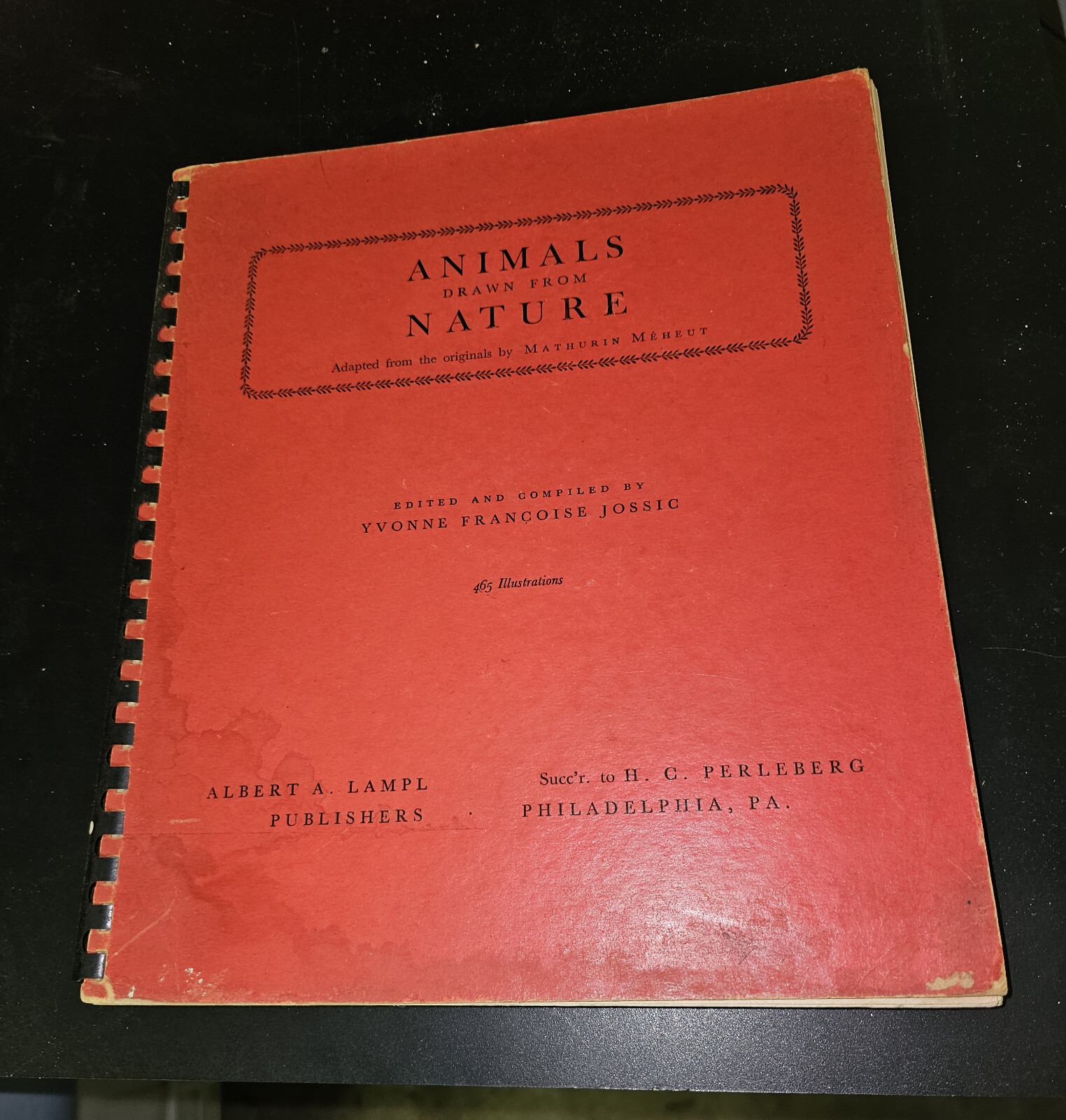 Animals Drawn from Nature by Yvonne Francoise Jossic, Mathurin Meheut 1946 vg
