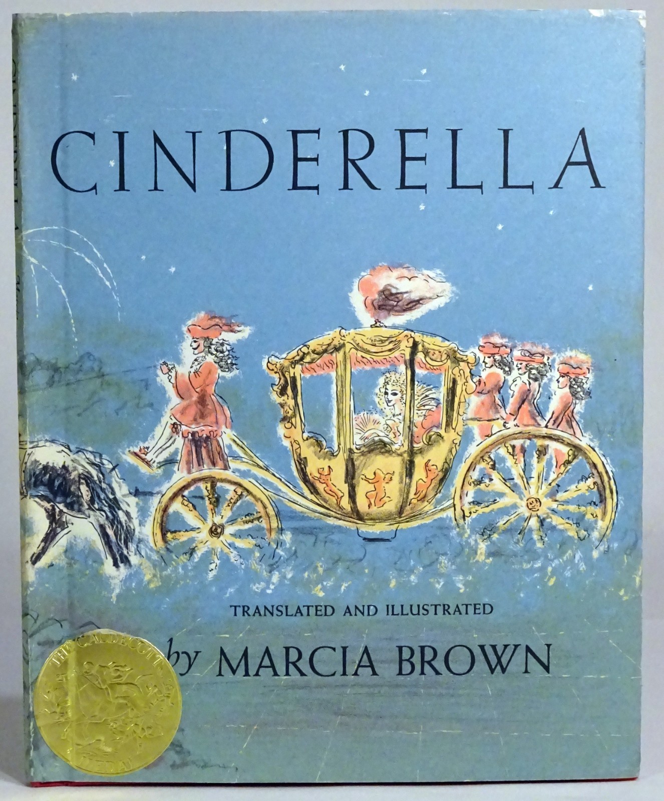 Signed 1954 CINDERELLA-Marcia Brown-Later Printing-HC-DJ
