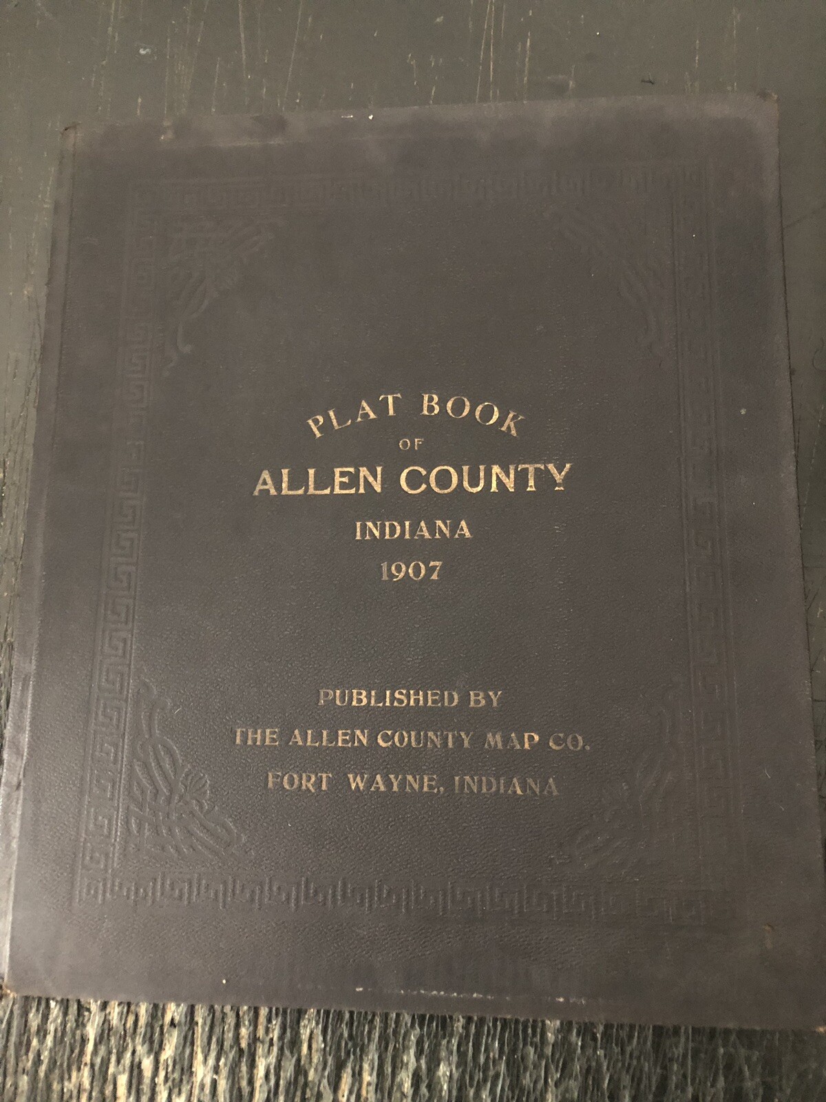 Plat Book of ALLEN COUNTY Indiana Fort Wayne 1907 18″ x 15 1/2″