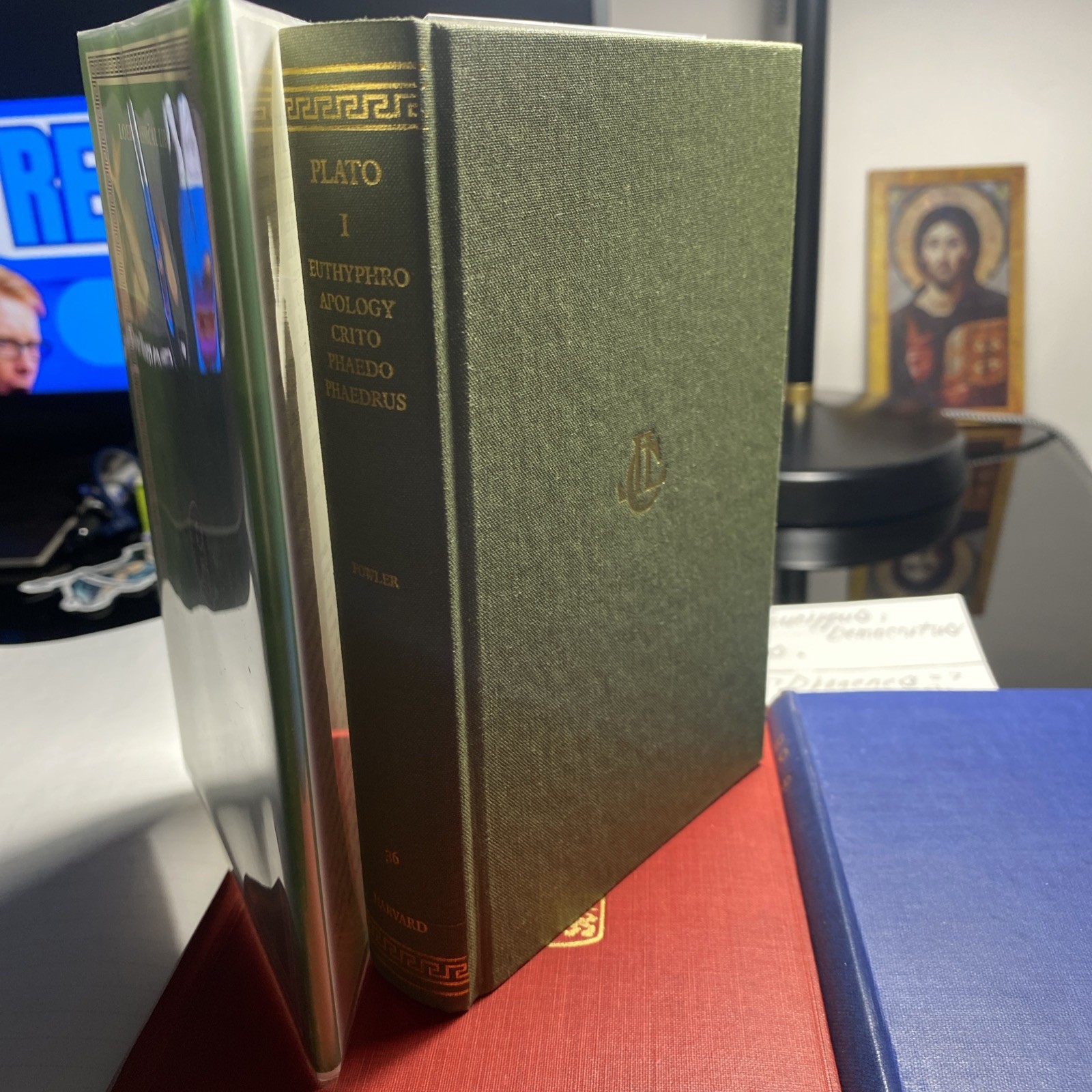 Loeb Classical Library, 10 copies: Plato, Aeschylus, Aristotle, and Demosthenes