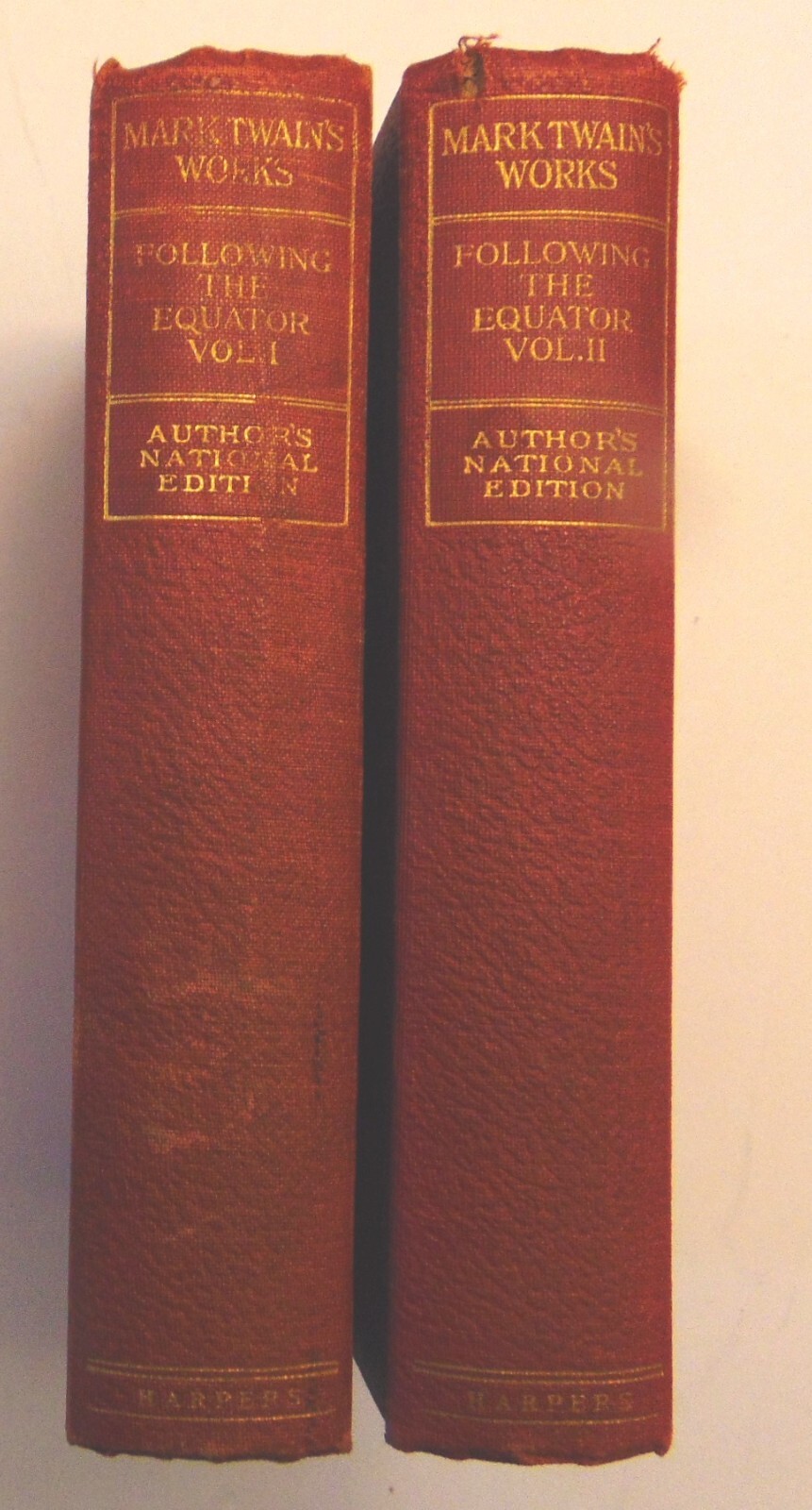 Following the Equator I and II Harper & Brothers Publishers New York and London