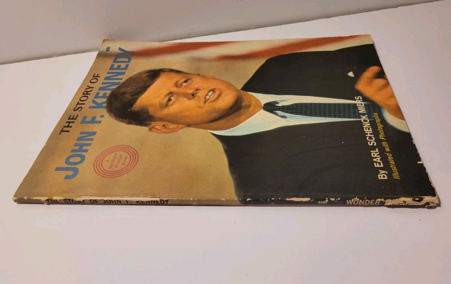 The Story of John F. Kennedy. By Earl Schenck Miers. 1964 Wonder Books