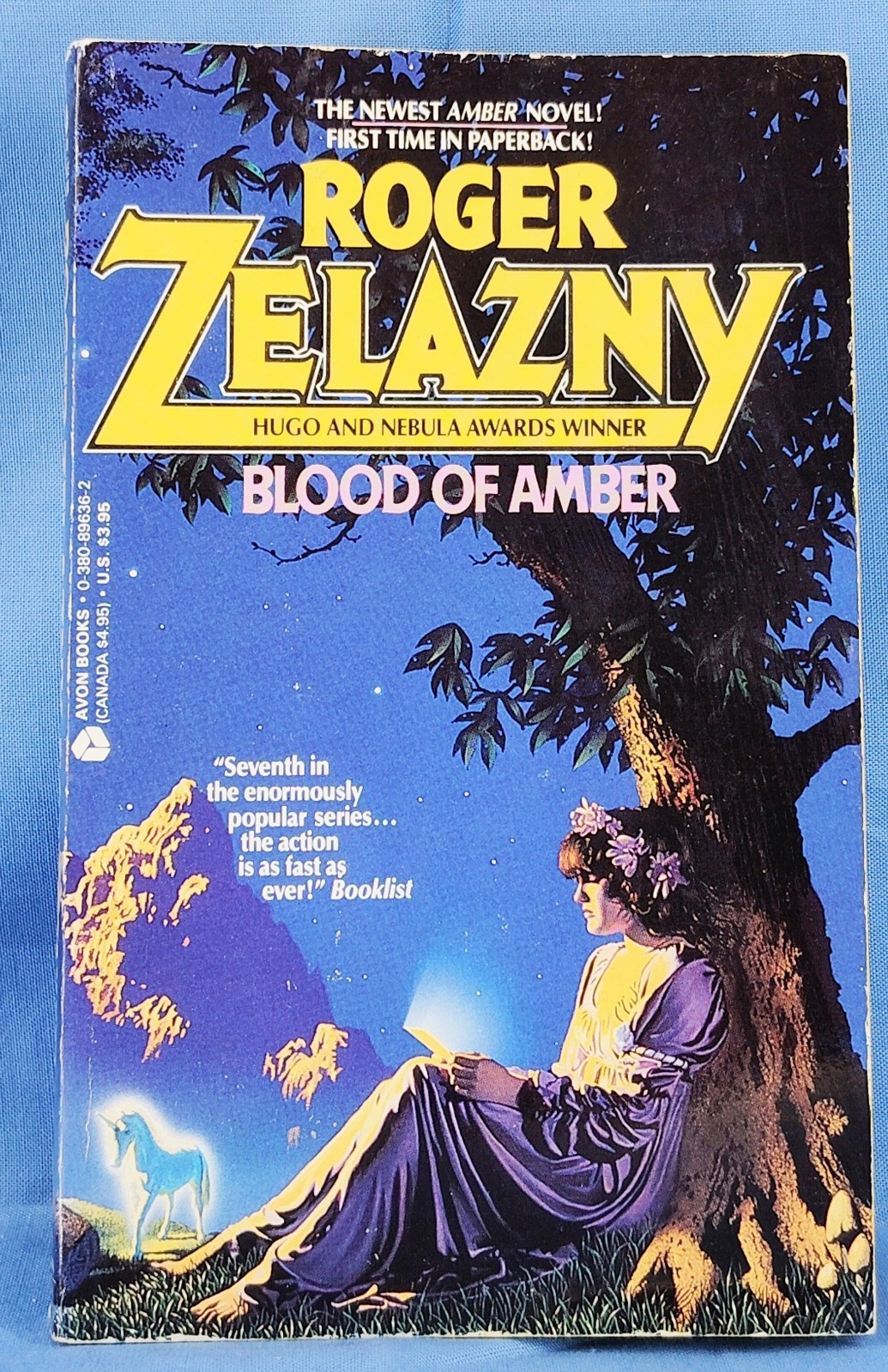 Lot of 2 – Roger Zelazny Chronicles of Amber Avalon + Blood of Amber PB Avon