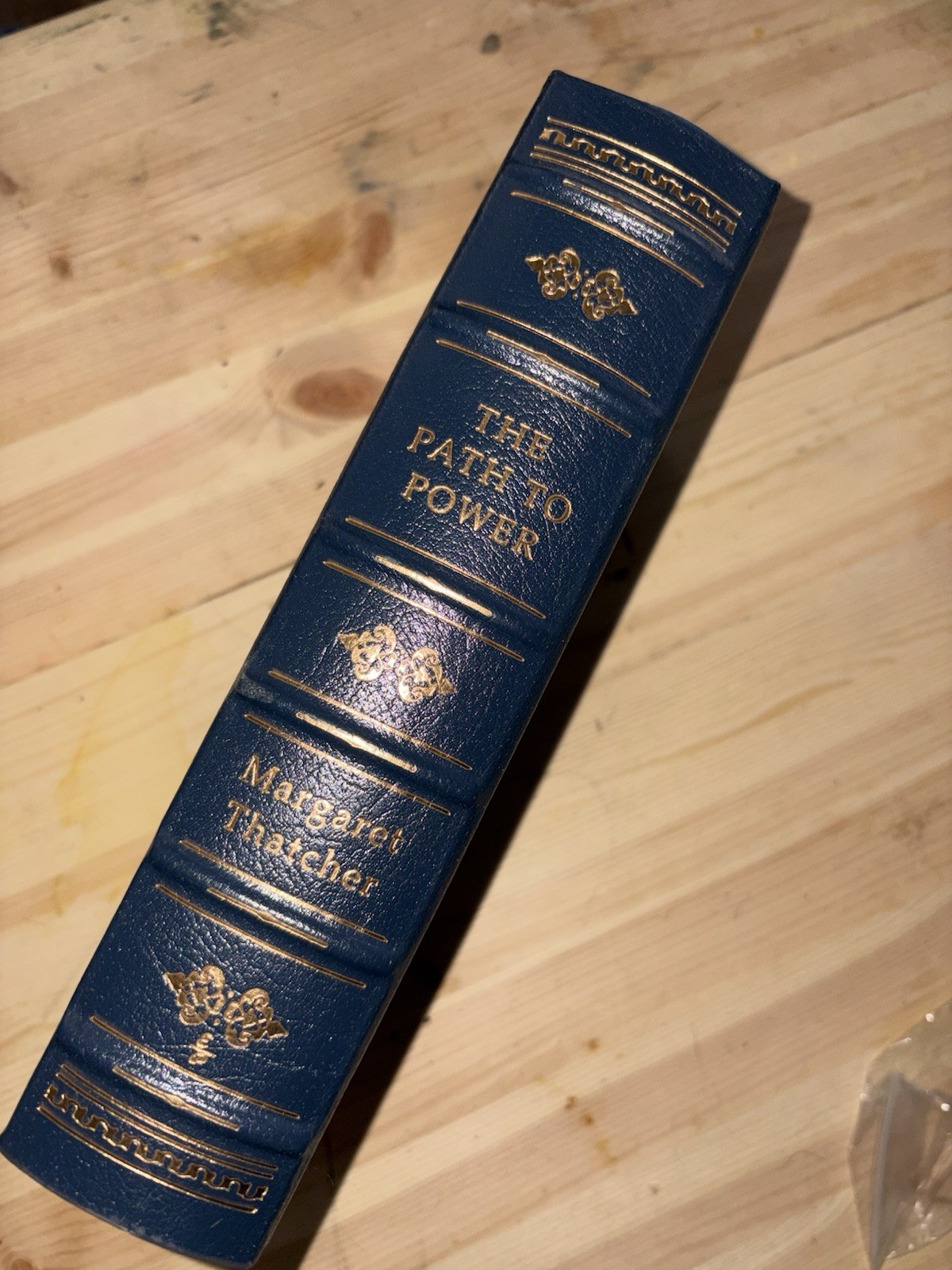 Easton Press Signed First Edition Leather The Path to Power Margaret Thatcher