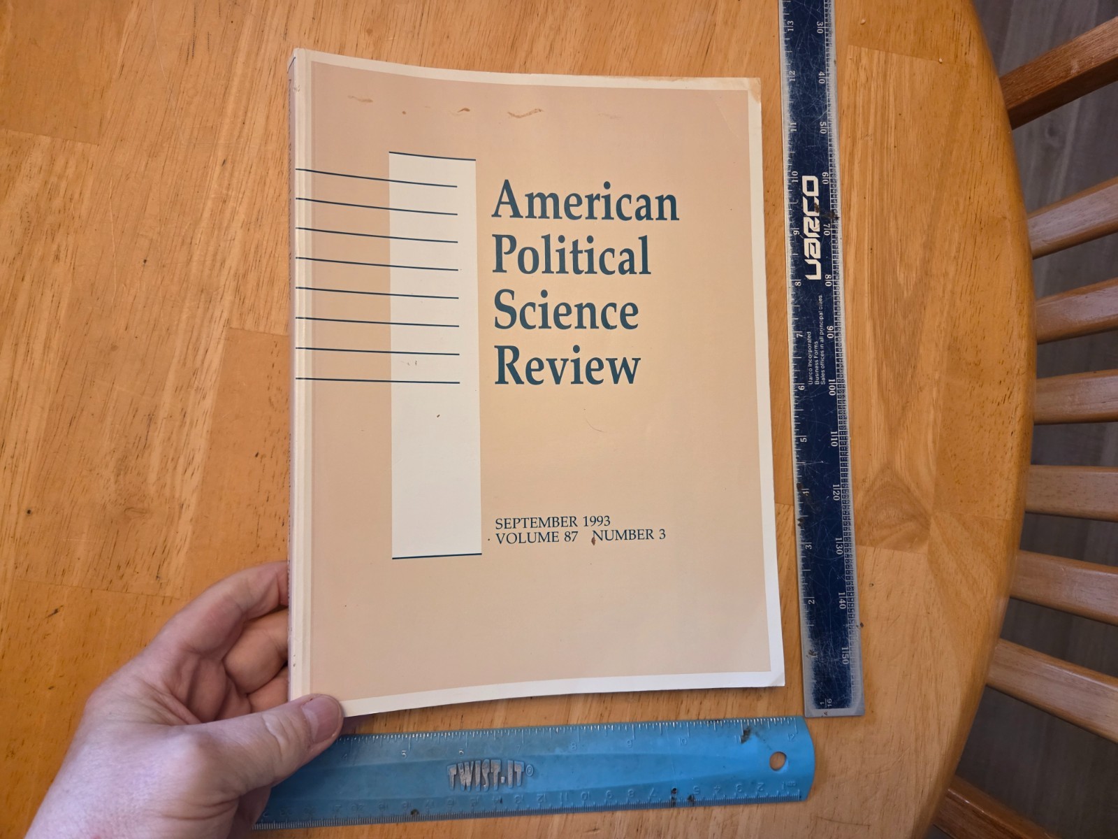 American Political Science Review – Vol 87 No. 3 – September 1993 Paperback