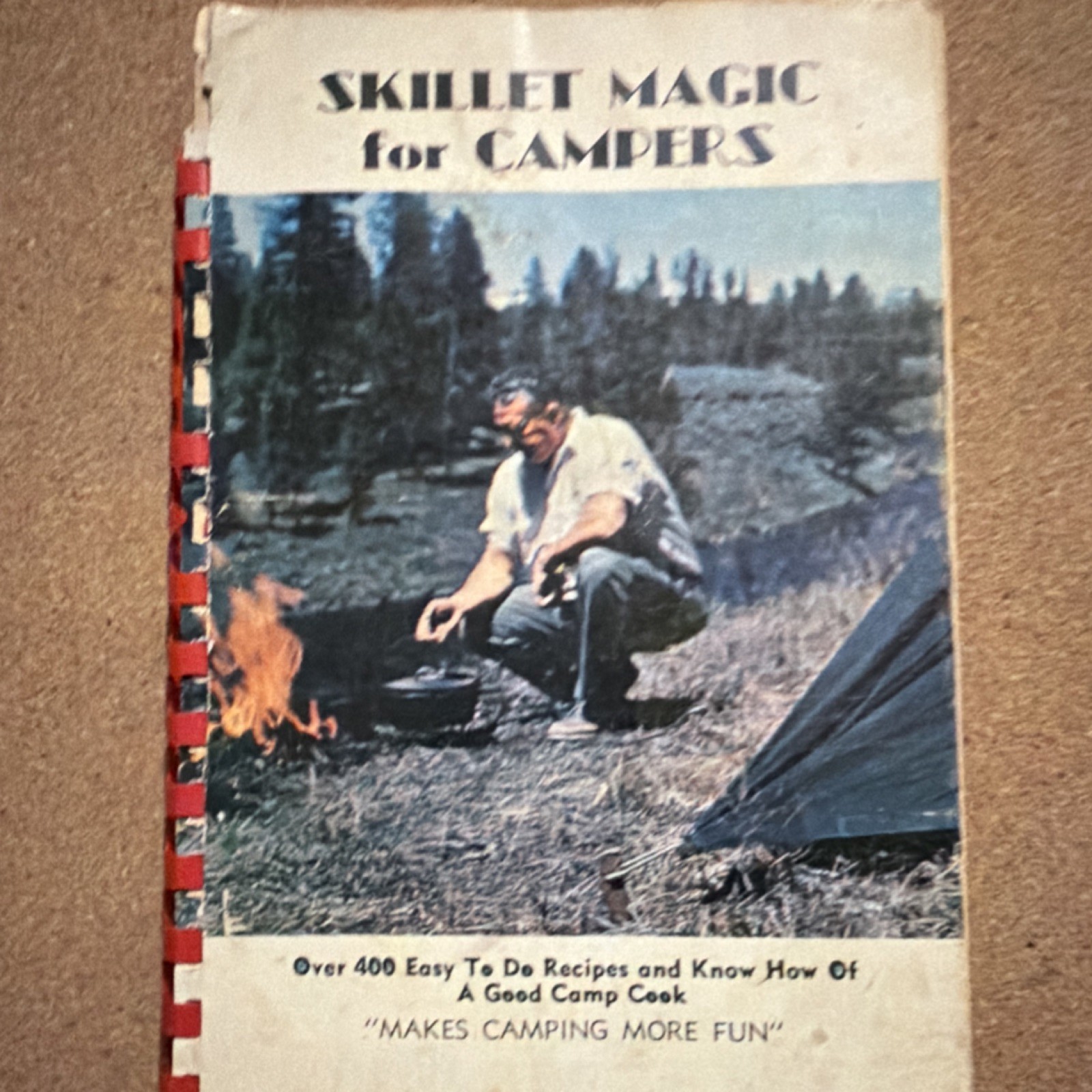 Skillet Magic Spiral-Bound Illustrated Camping Recipe Book Cooking USA Original