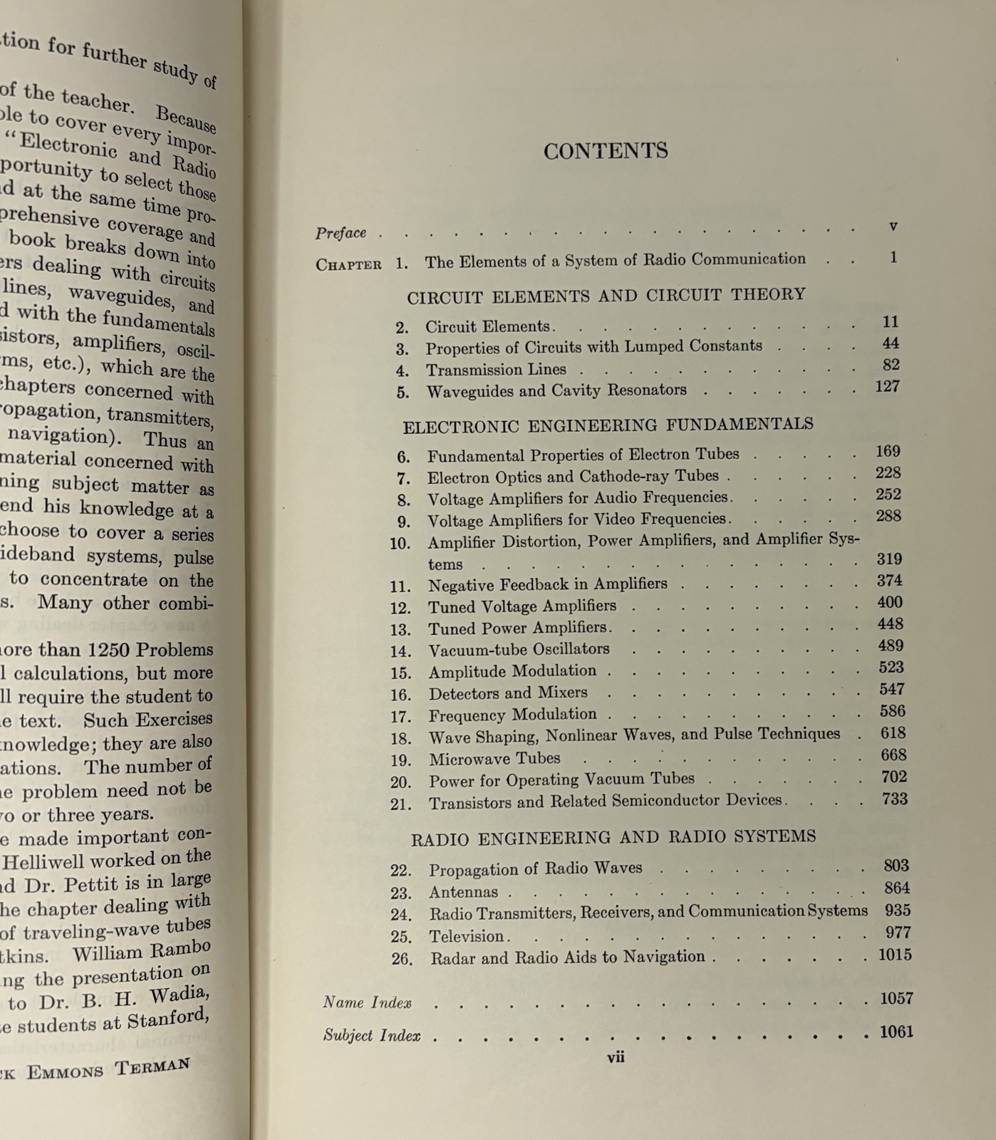 Electronic & Radio Engineering Frederick Emmons Terman 1955 Fourth Edition Book