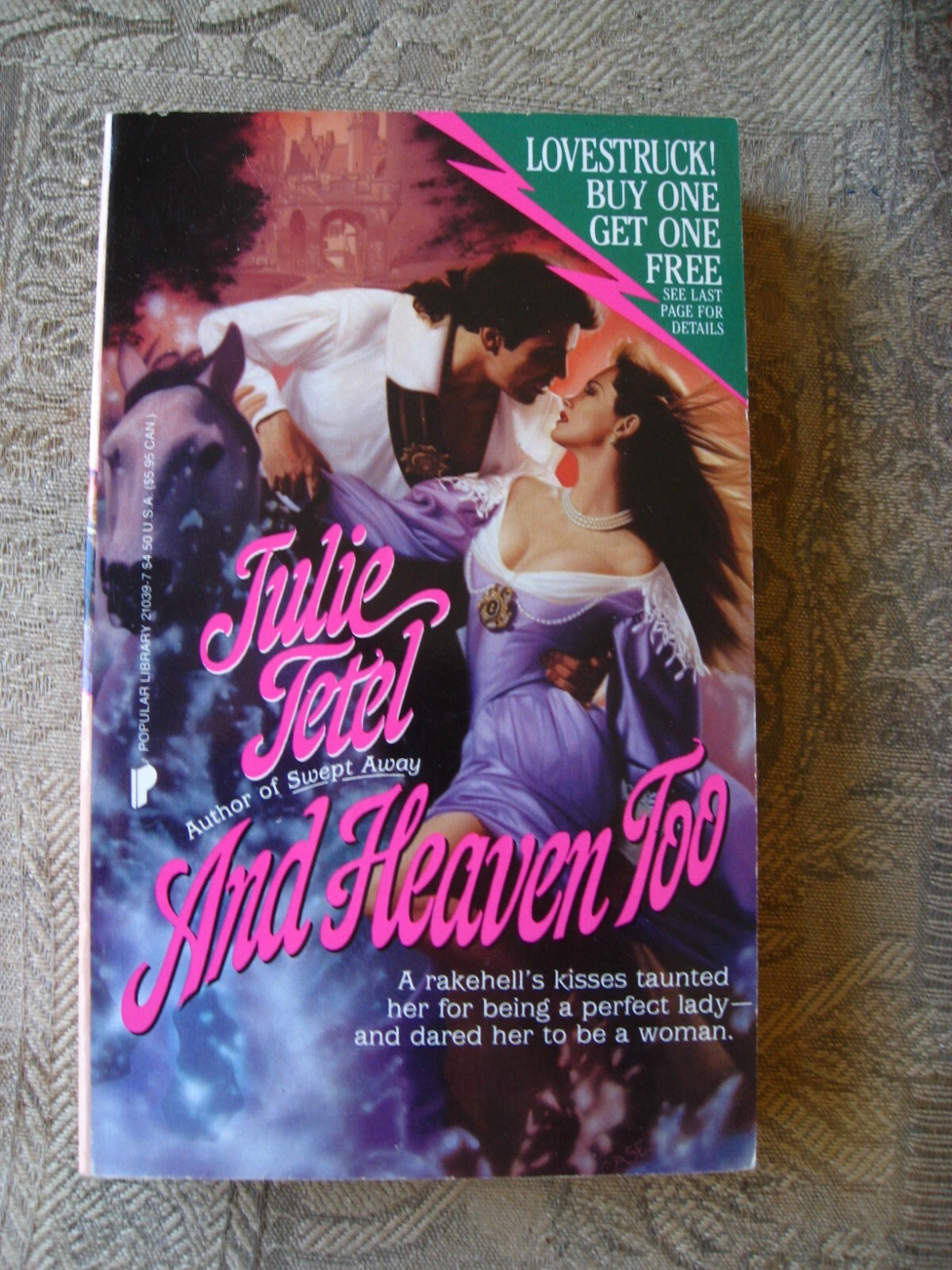 Julie Tetel – And Heaven Too – 1990 – paperback