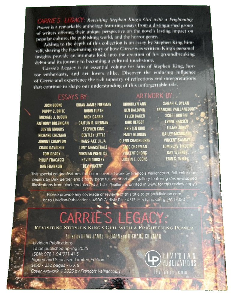 Carrie’s Legacy Lividian Publications ©2025 Adv Reading Copy